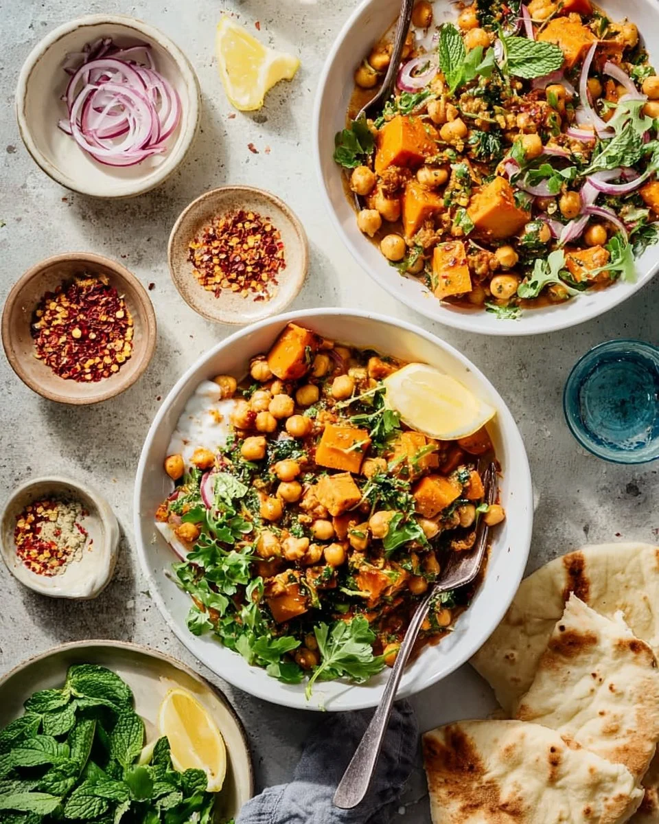 Indian Chickpea Sweet Potato Stew