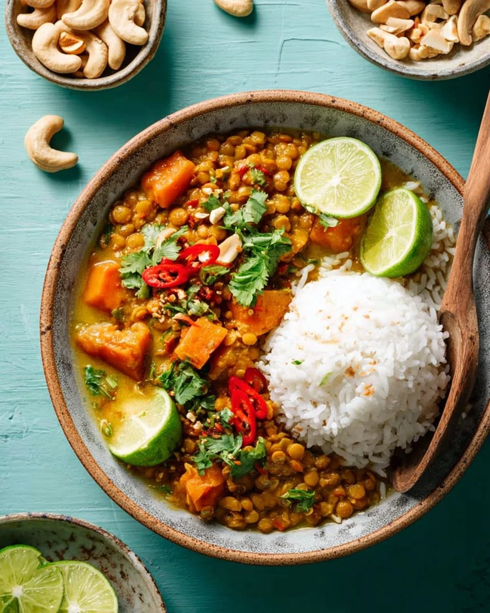 Instant Pot Butternut Squash Lentil Curry