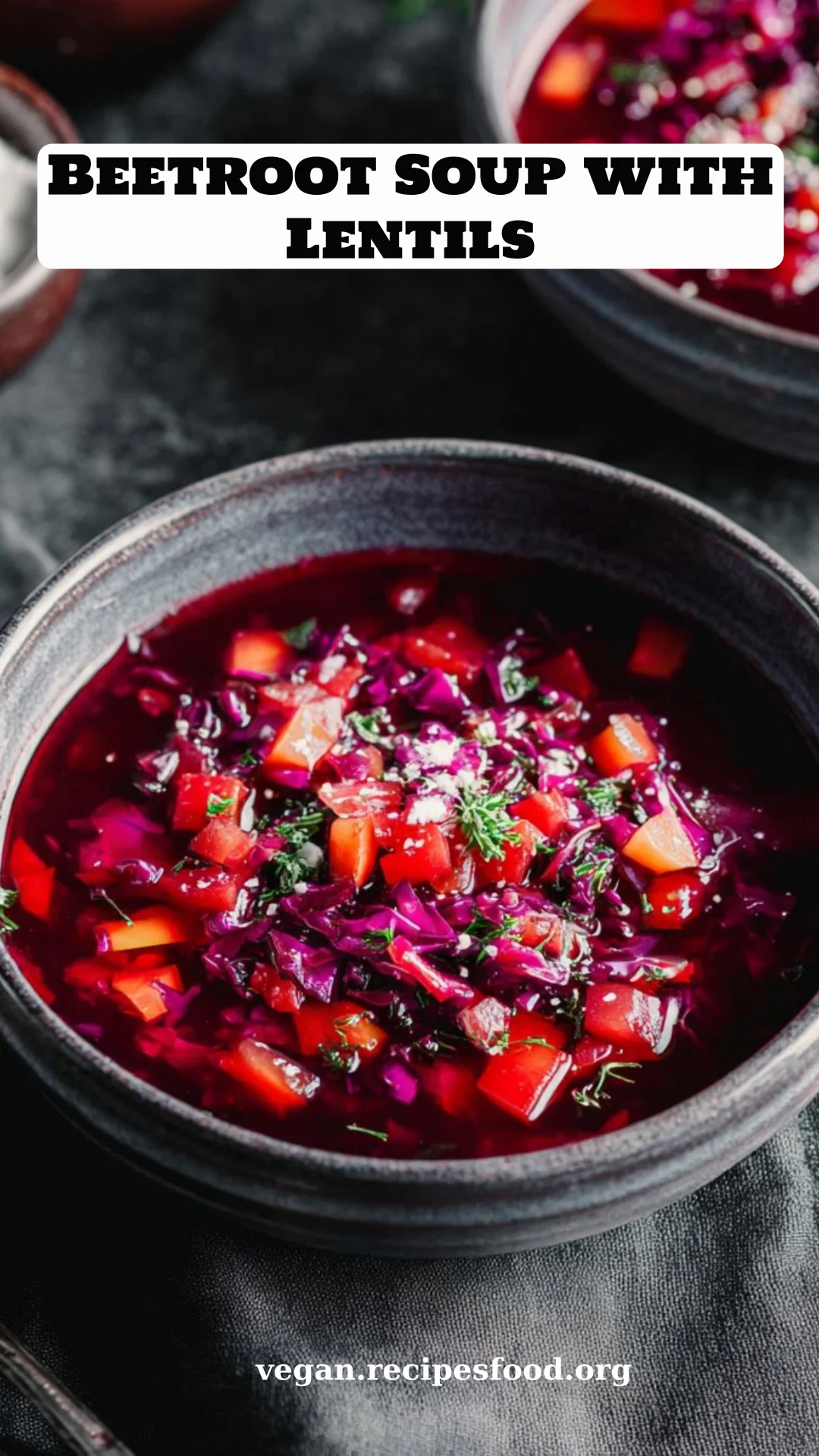 Beetroot Soup with Lentils