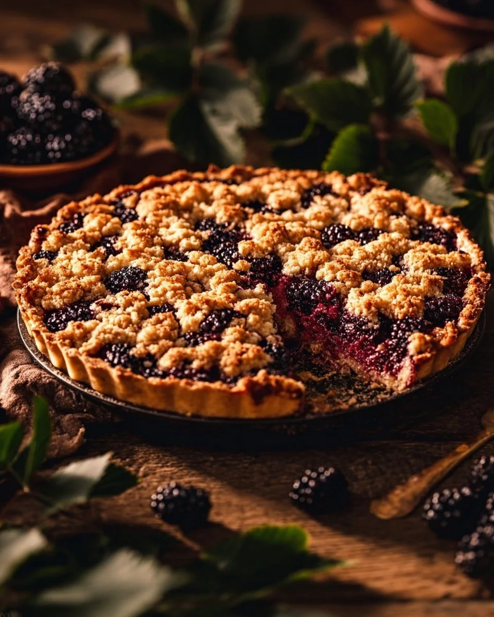 Blackberry Crumble Pie