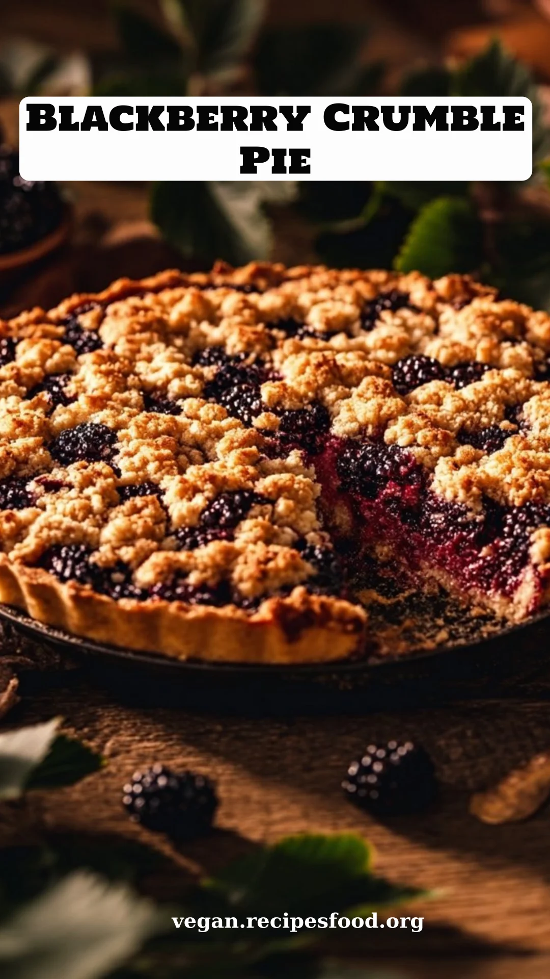 Blackberry Crumble Pie