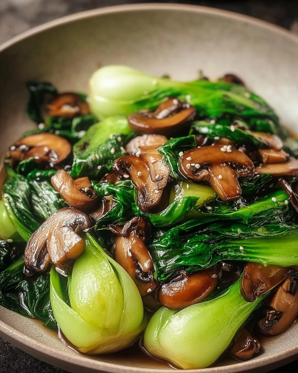 Bok Choy and Mushroom Stir Fry