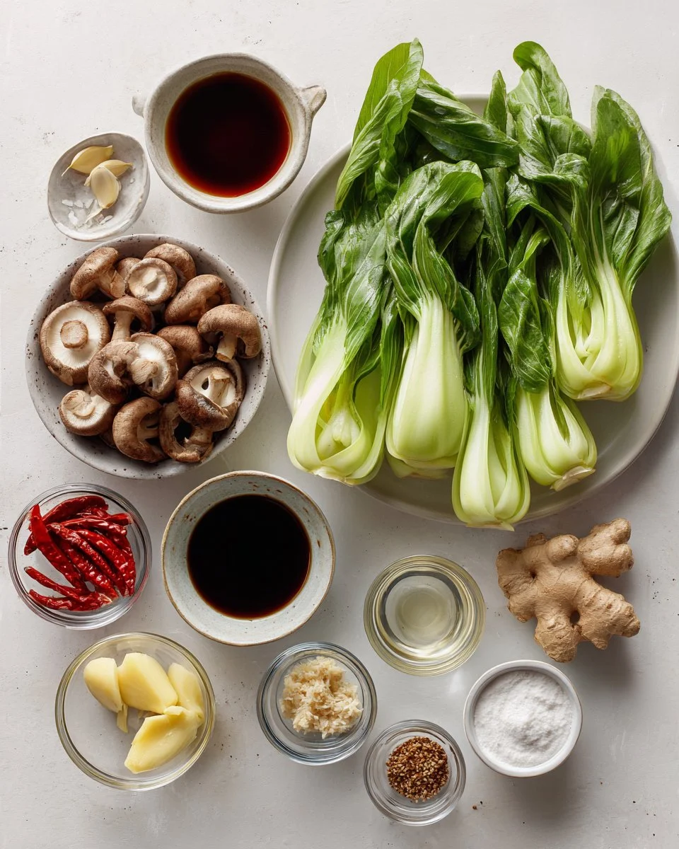 Bok Choy and Mushroom Stir Fry