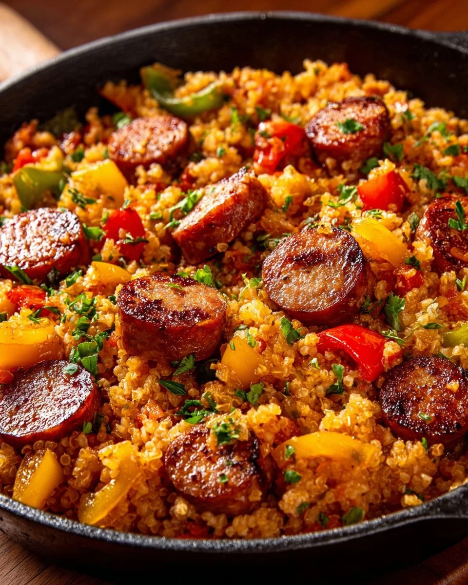 Cajun Sausage and Rice Skillet