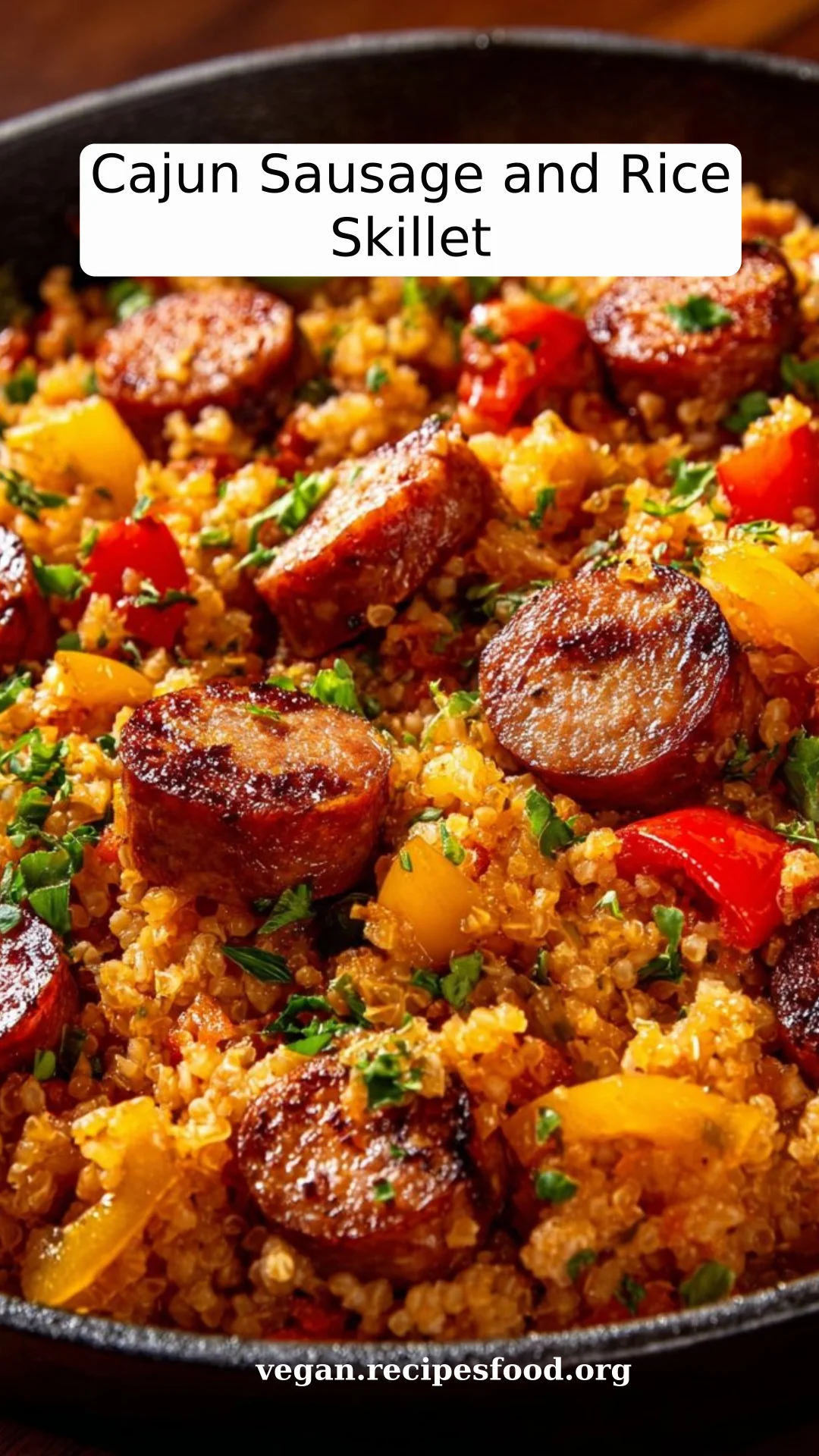 Cajun Sausage and Rice Skillet