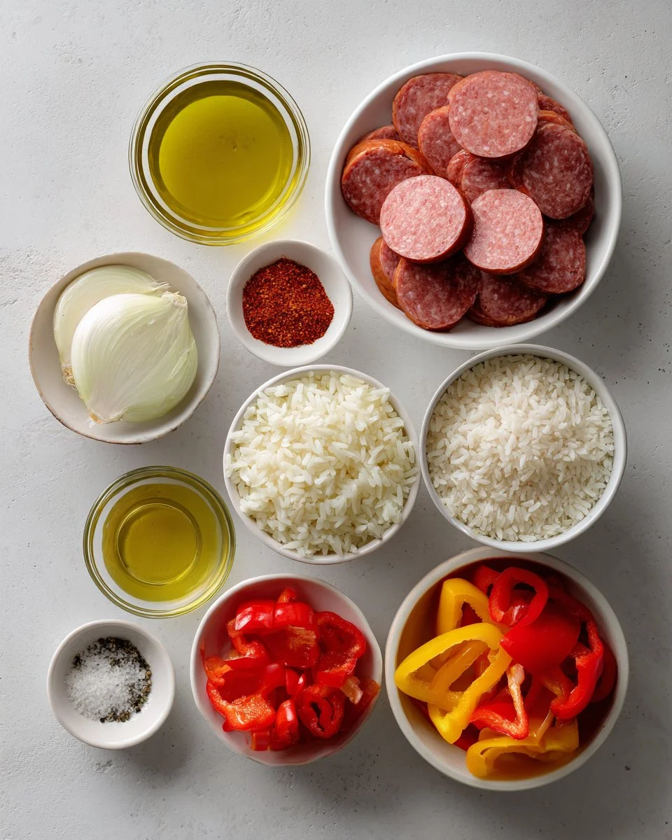 Cajun Sausage and Rice Skillet