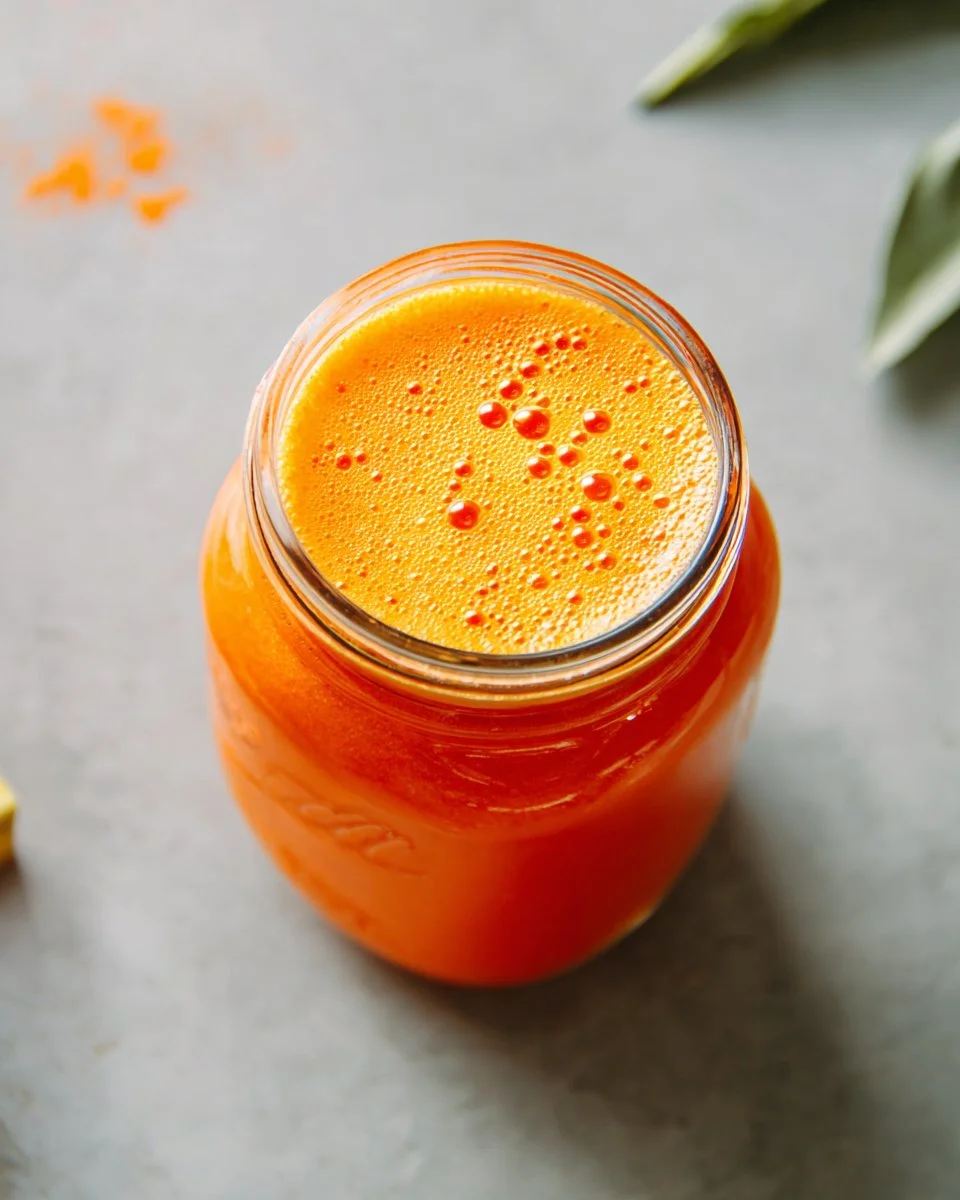Carrot, Pineapple and Ginger Juice