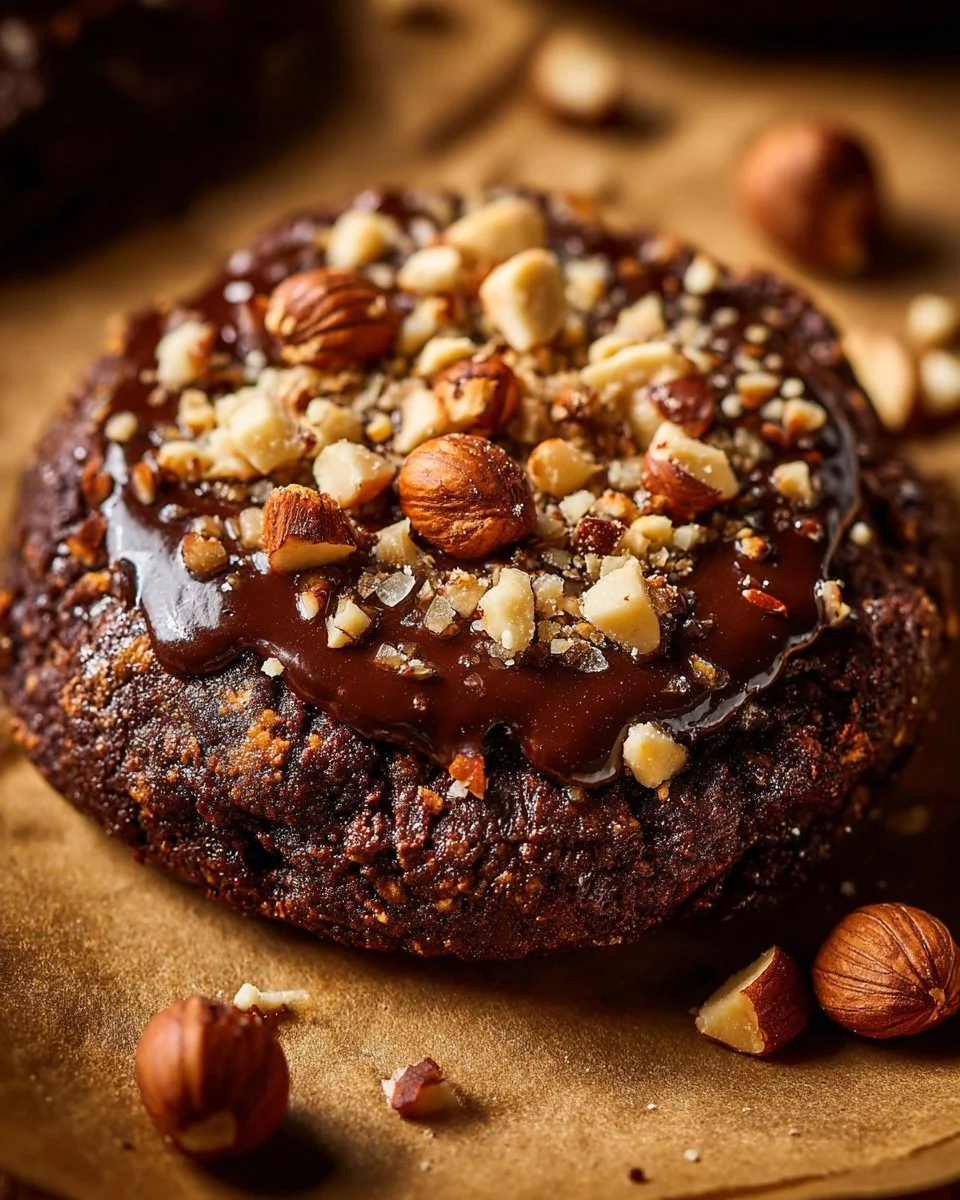 Chocolate Hazelnut Crunch Cookies
