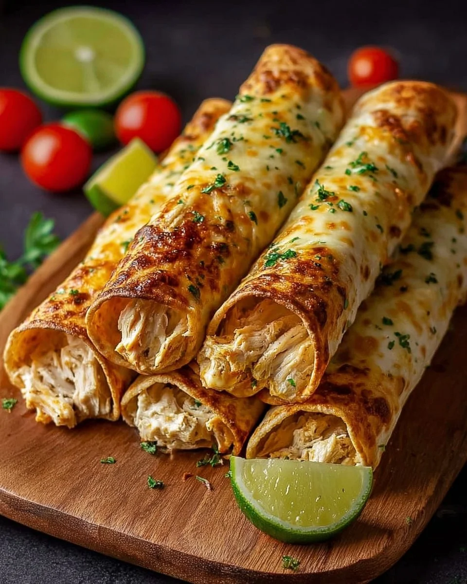 Cream Cheese Chicken Taquitos