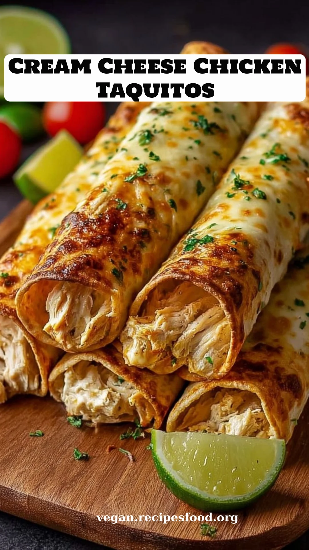 Cream Cheese Chicken Taquitos