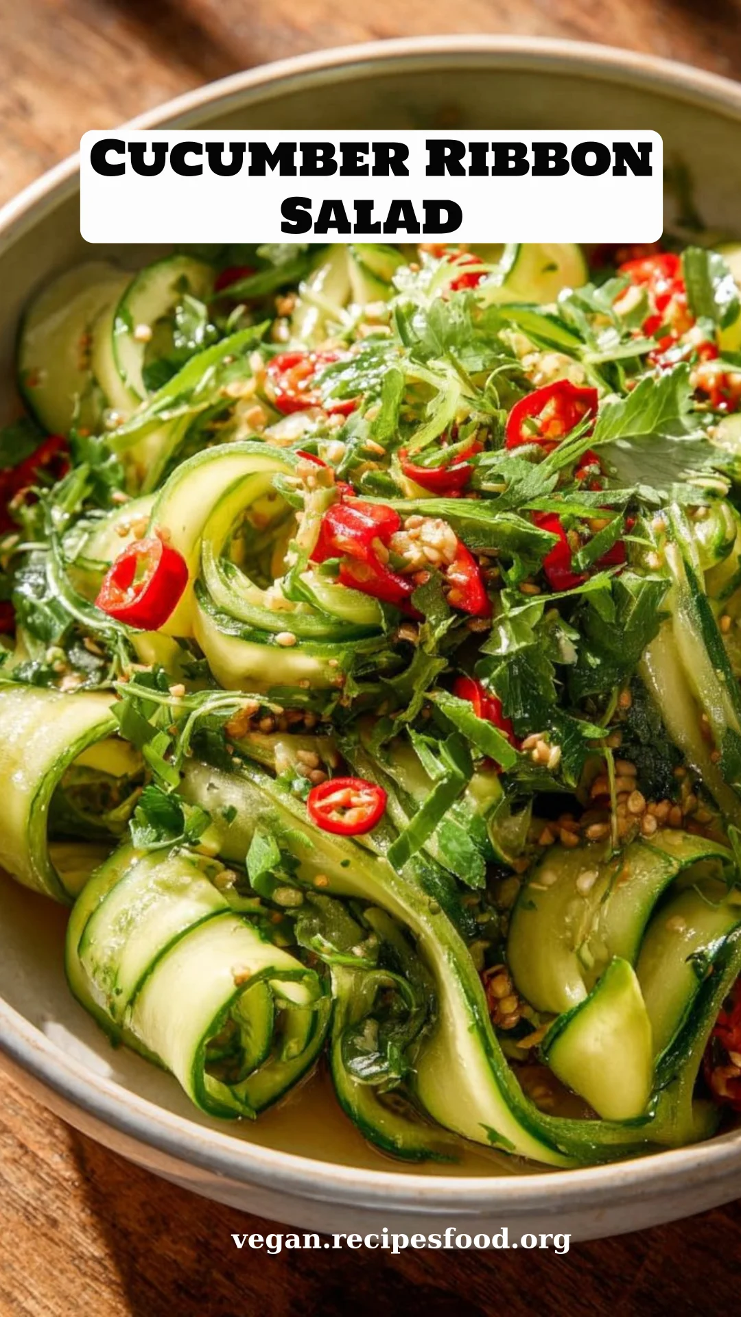 Cucumber Ribbon Salad