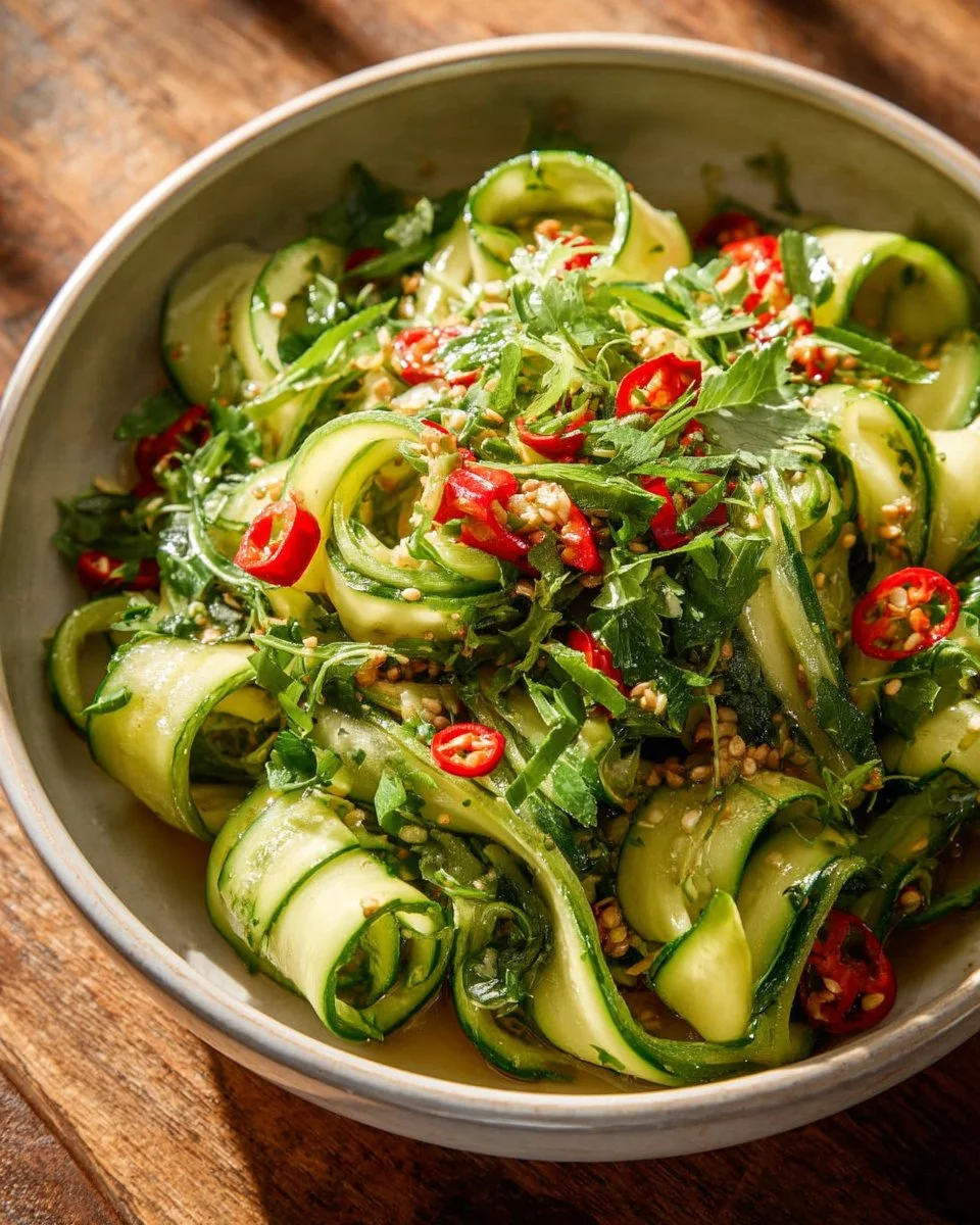 Cucumber Ribbon Salad