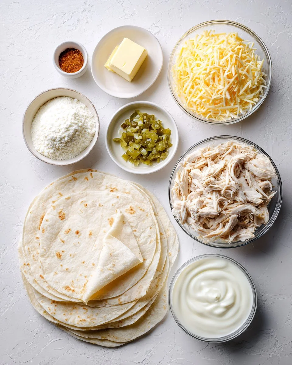 Easy Creamy White Chicken Enchiladas