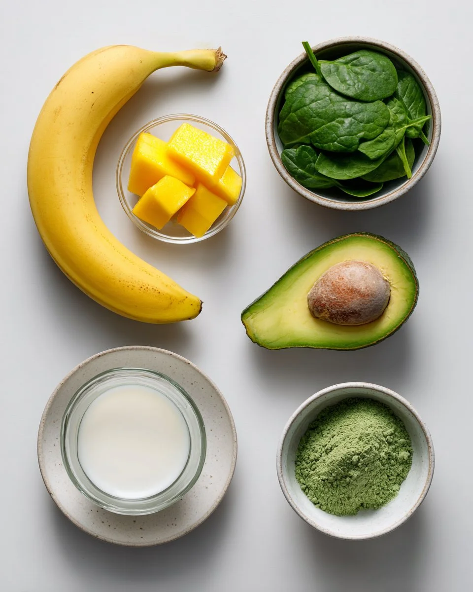 Green Avocado Spinach Smoothie