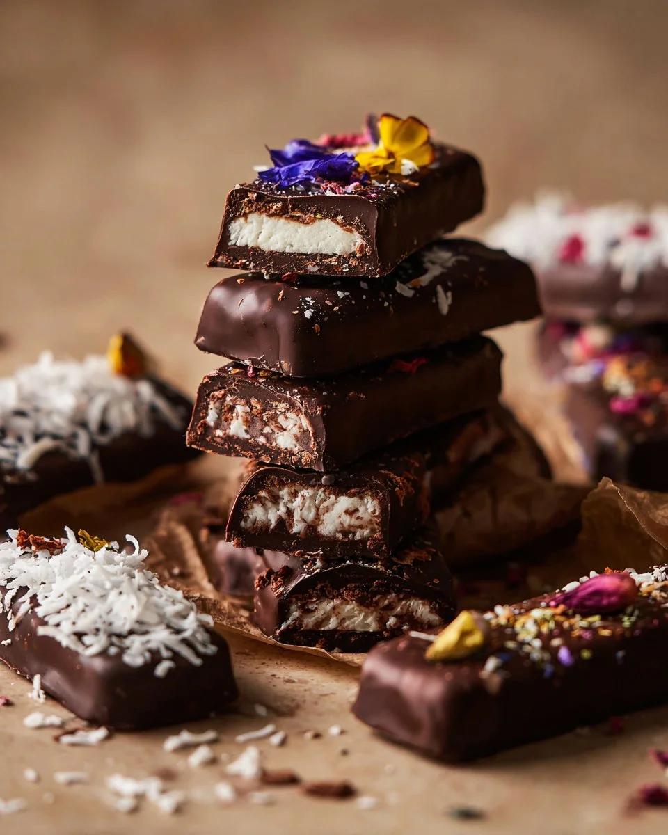 Homemade Bounty Bars (Chocolate Coconut Bars)