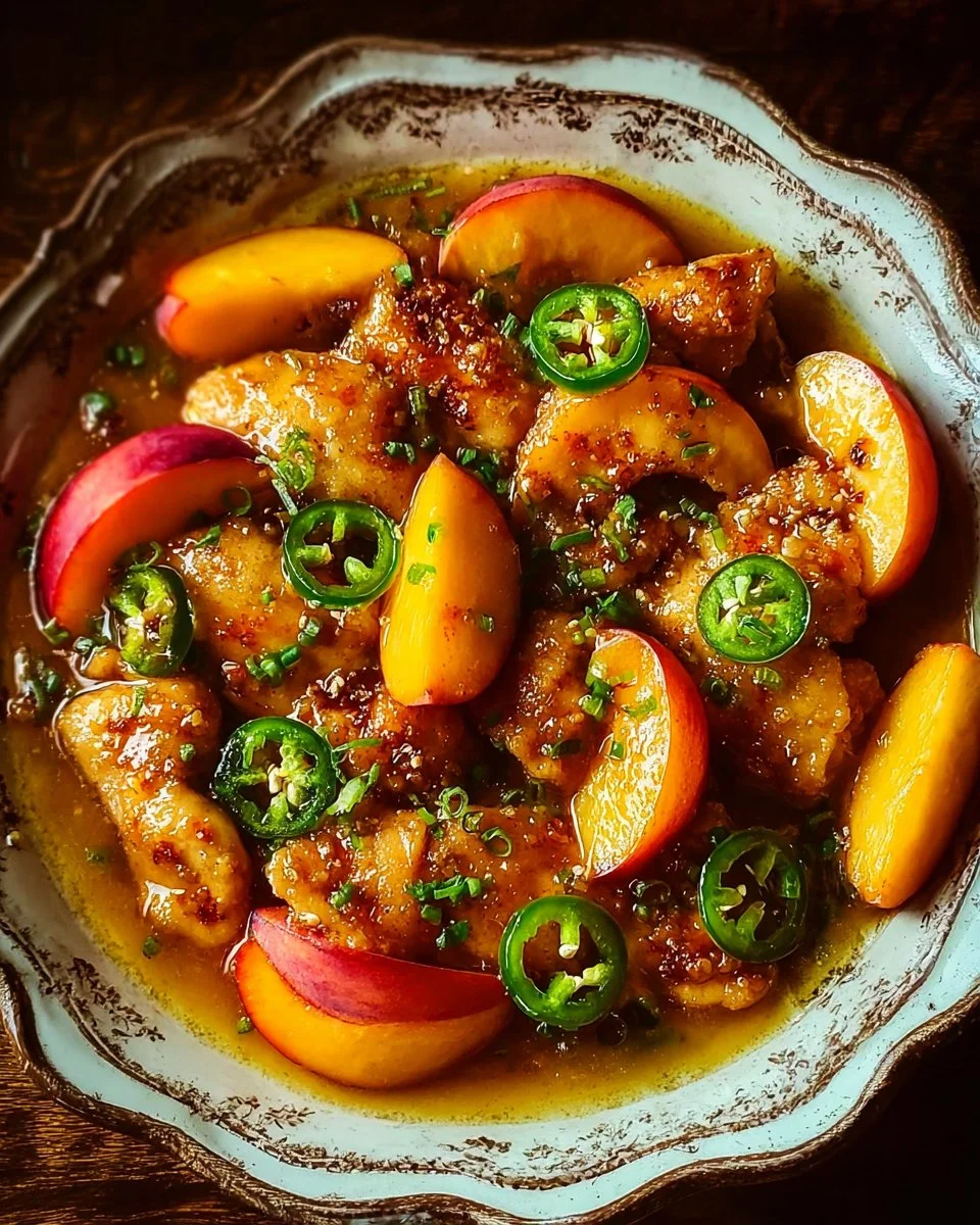 Jalapeño Peach Chicken