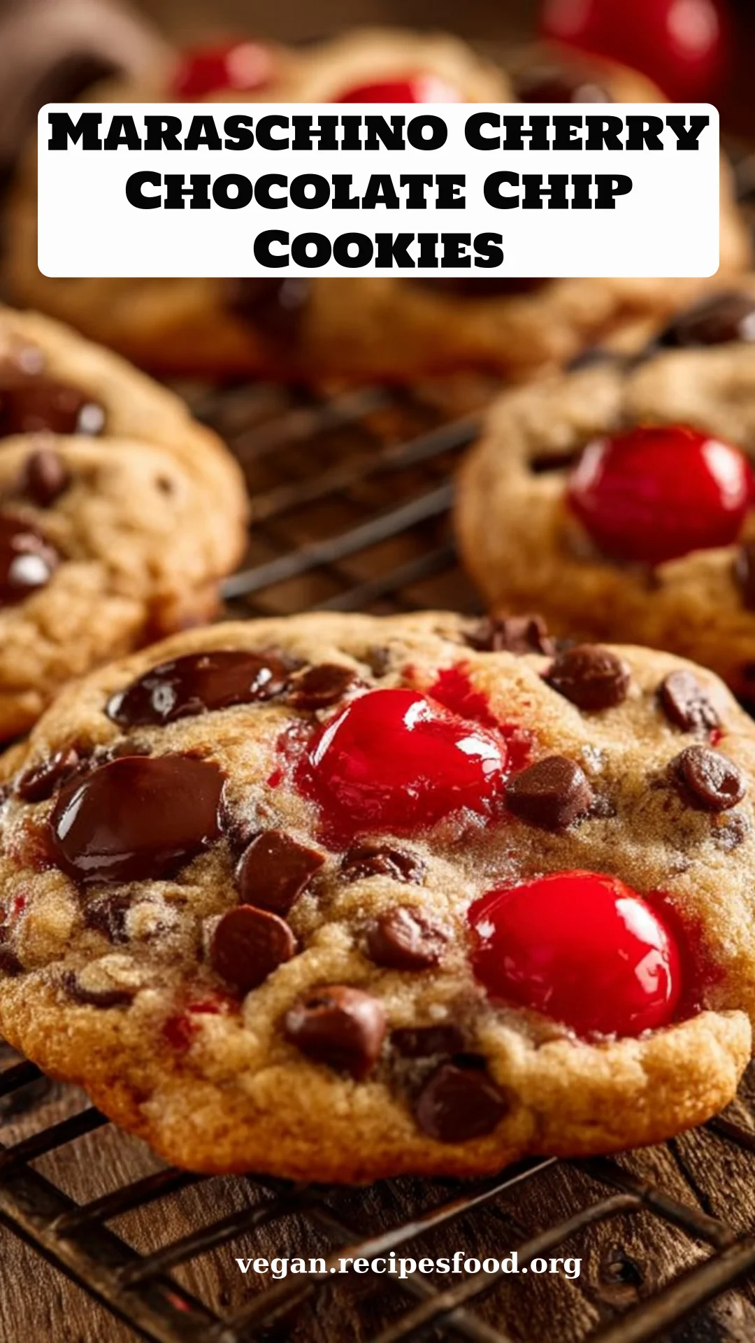 Maraschino Cherry Chocolate Chip Cookies