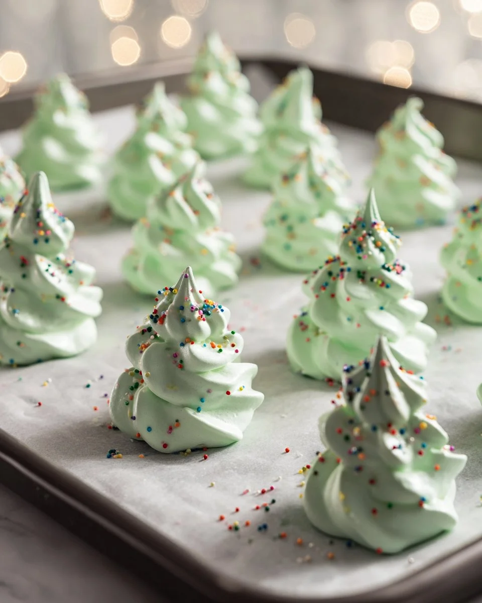 Meringue Christmas Trees