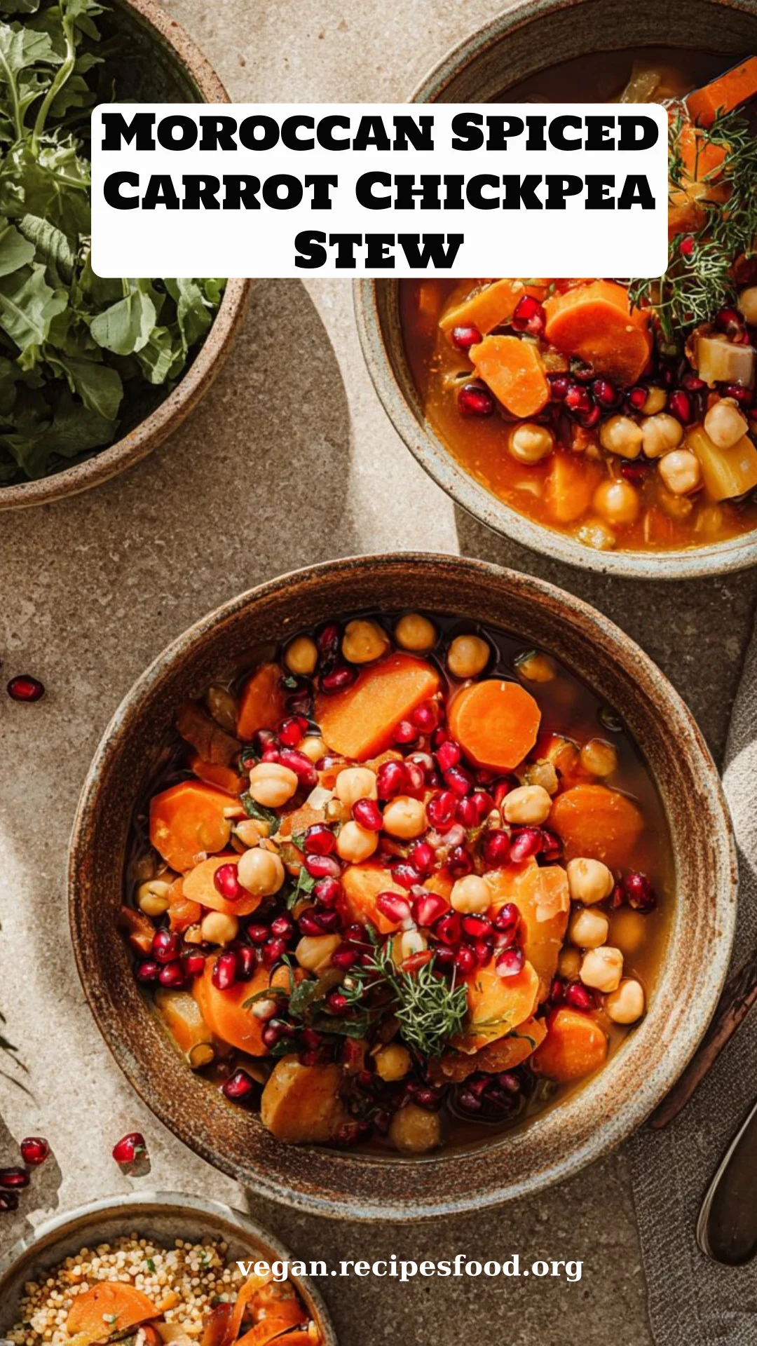 Moroccan Spiced Carrot Chickpea Stew