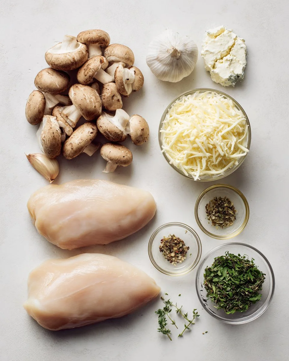 Mushroom Stuffed Chicken Breast