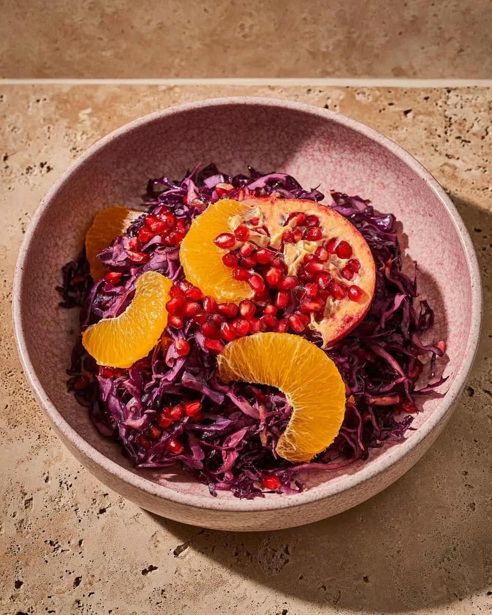 Red Cabbage Orange Salad