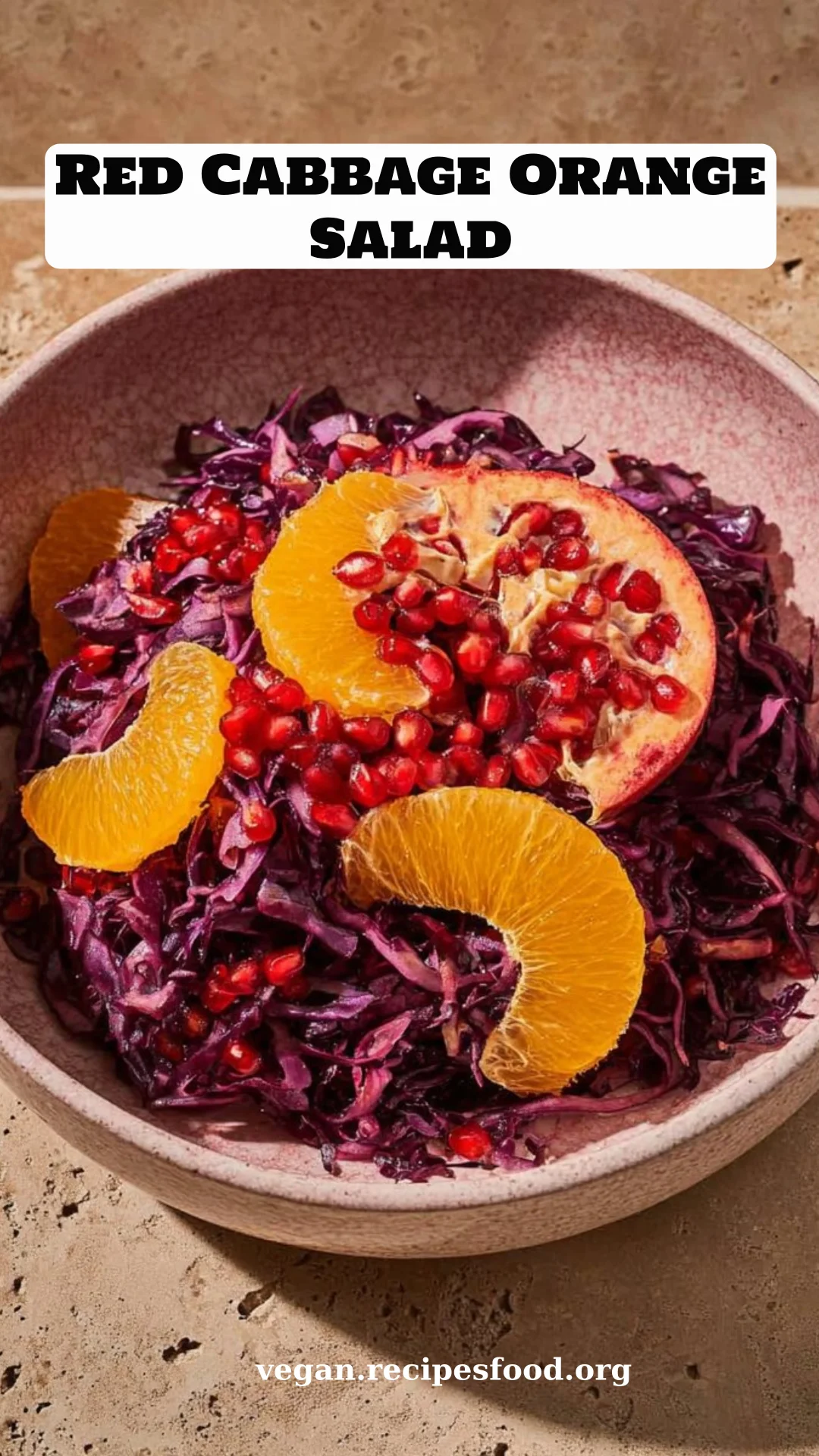 Red Cabbage Orange Salad