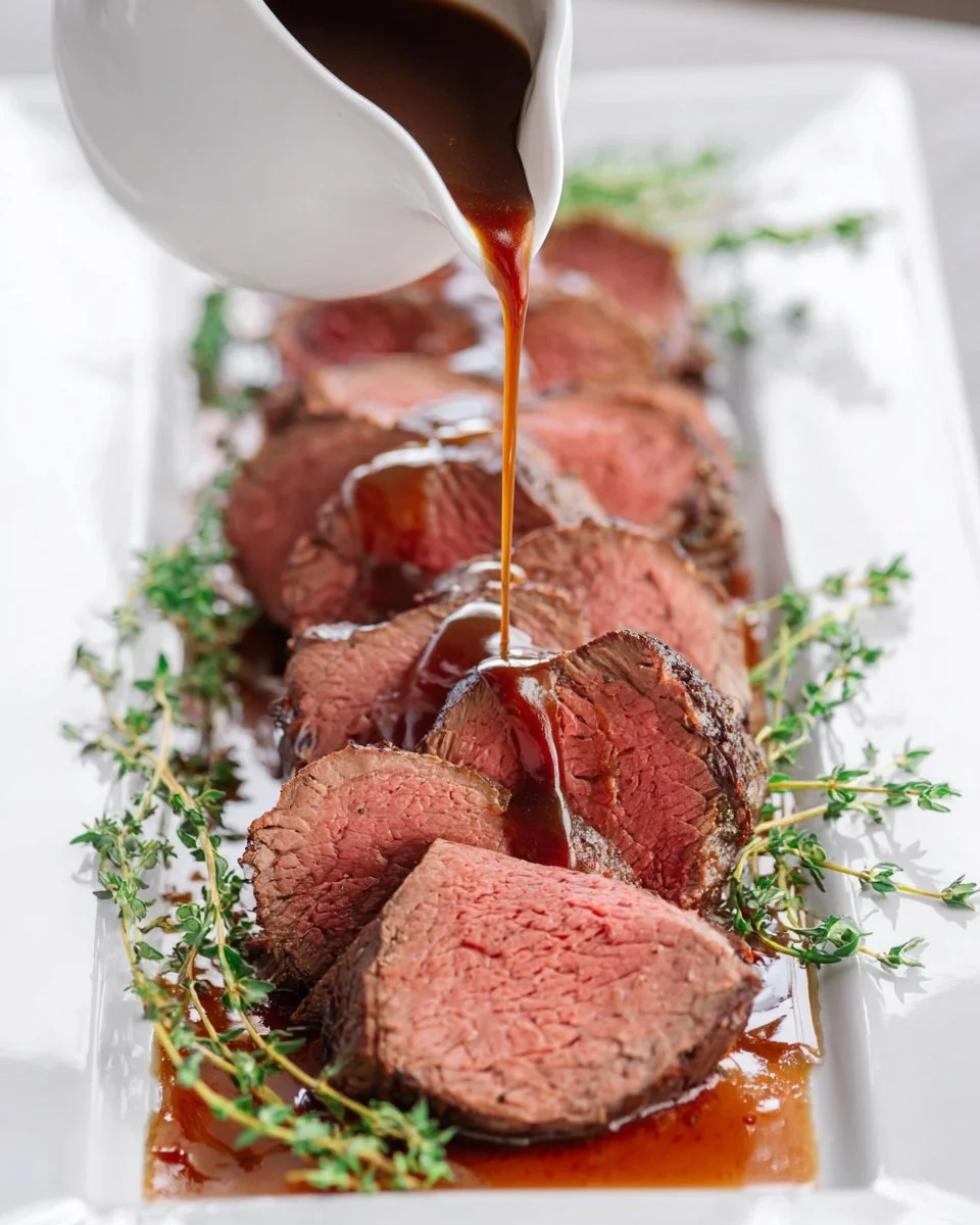 Roast Beef Tenderloin with Red Wine Sauce