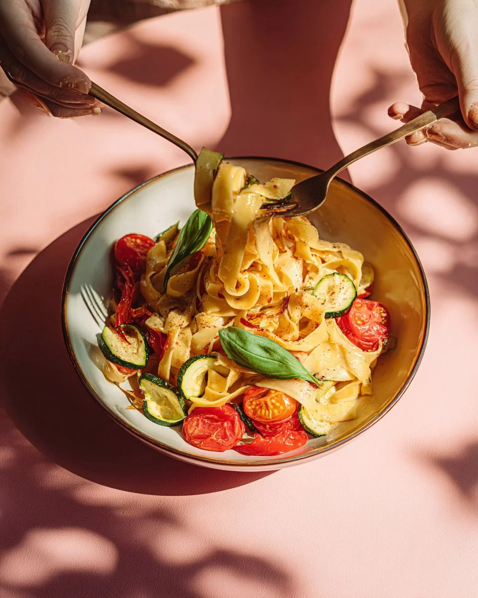 Roasted Summer Vegetable Pasta