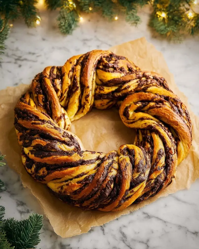 Loaf of freshly baked saffron bread showcasing its golden hue and unique texture.