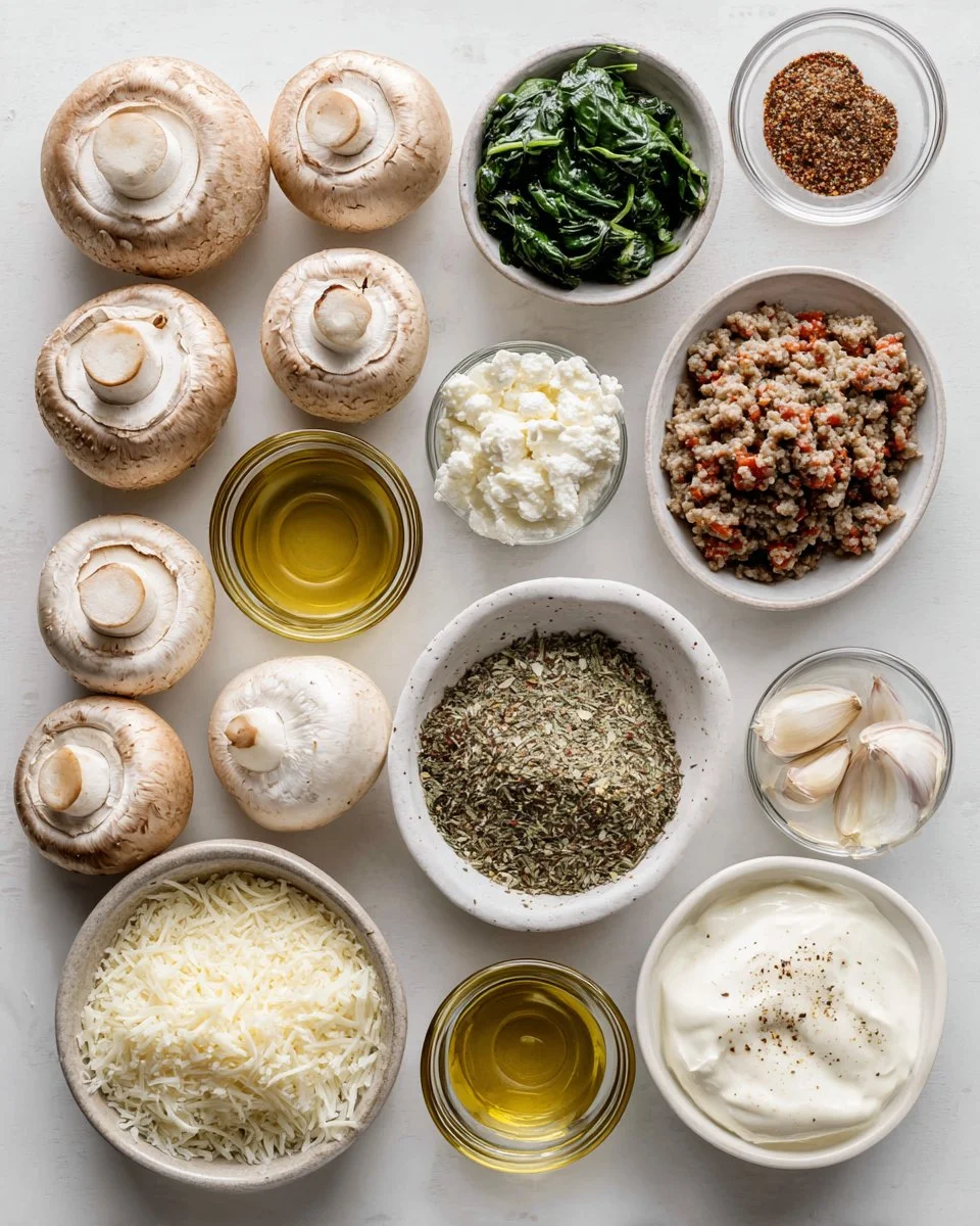 Savory Olive Garden Stuffed Mushrooms