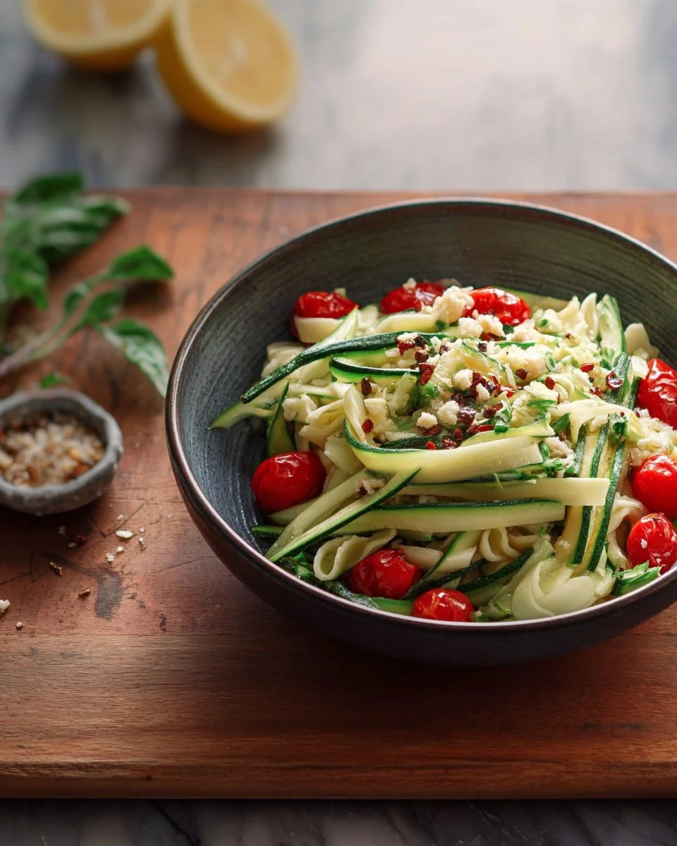 Simple Zucchini Pasta Salad