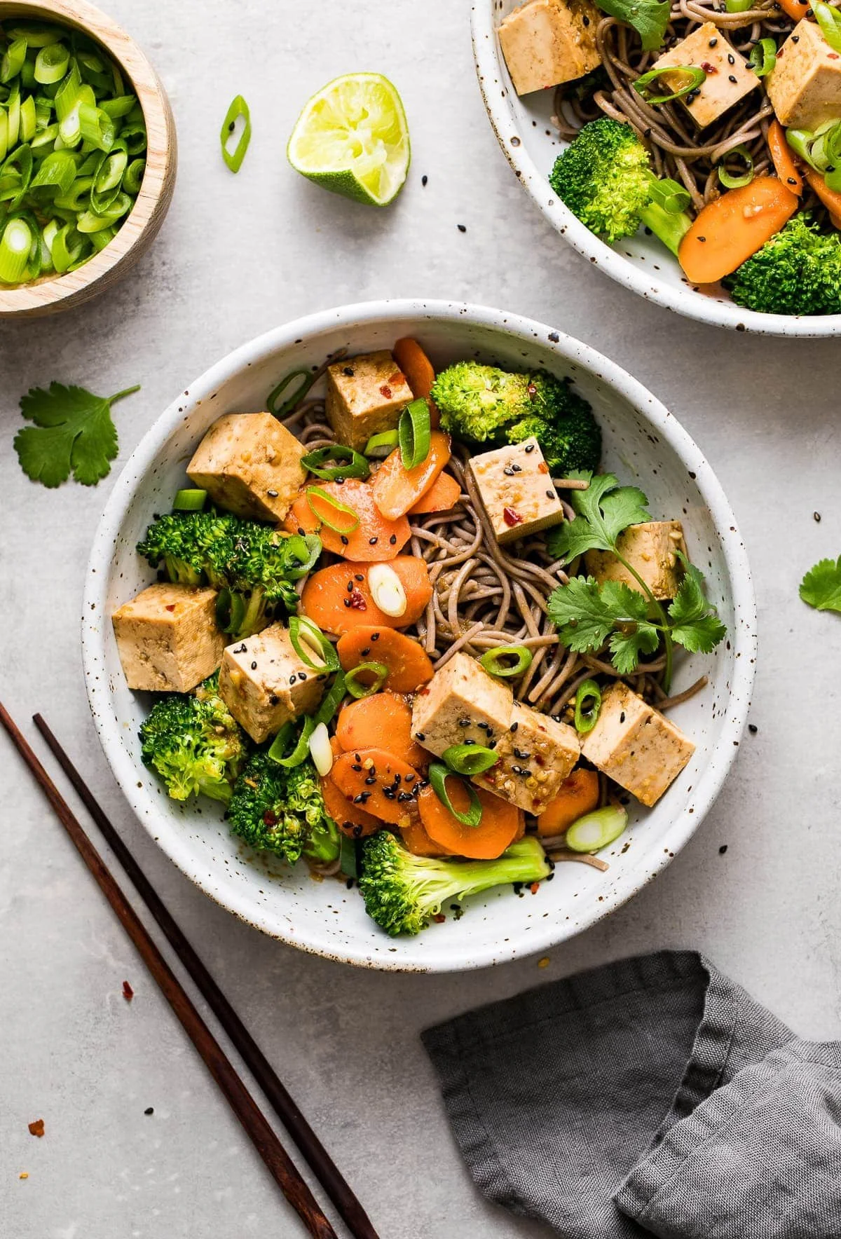 Soba Noodle Stir Fry With Tofu