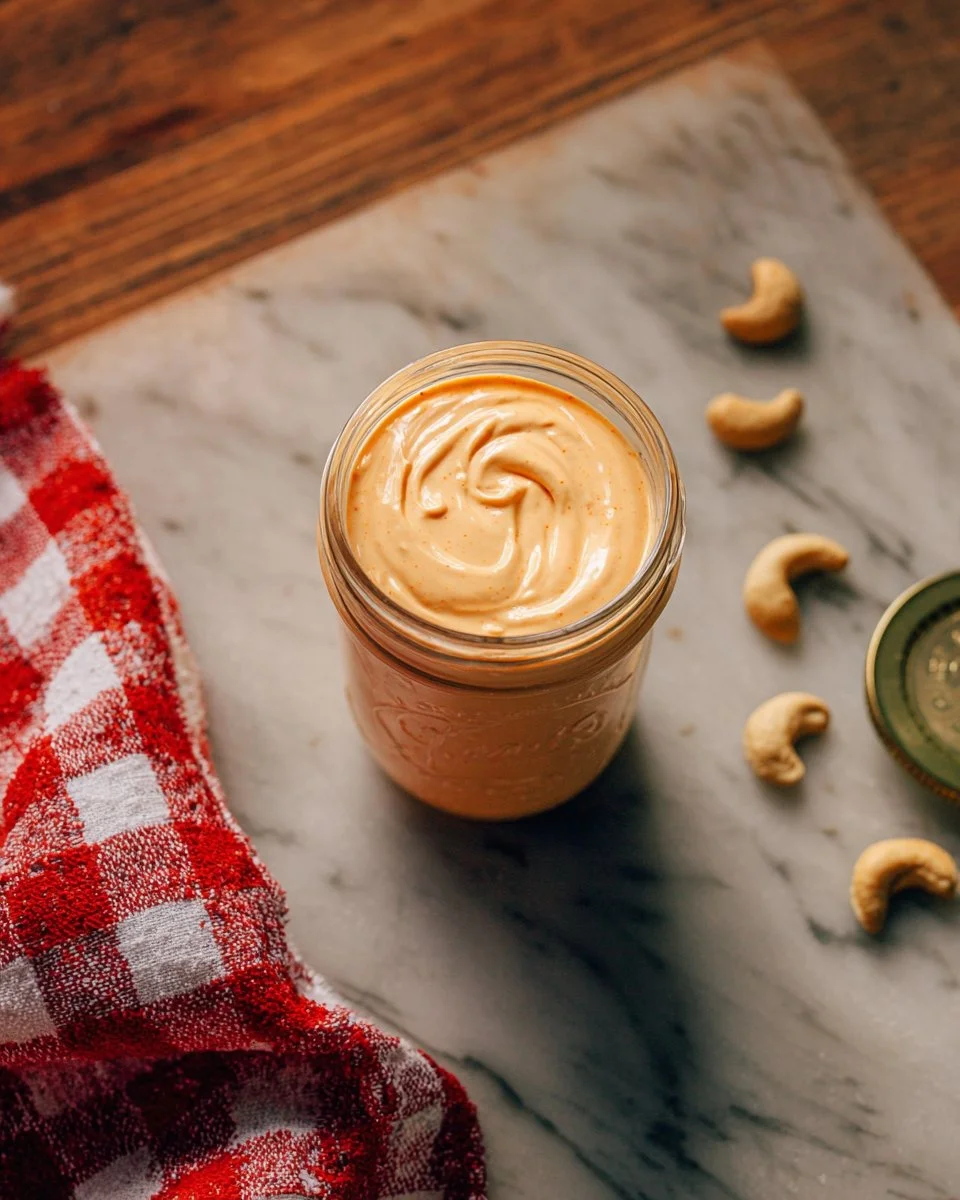 Sriracha Cashew Cheese Sauce (Aioli)