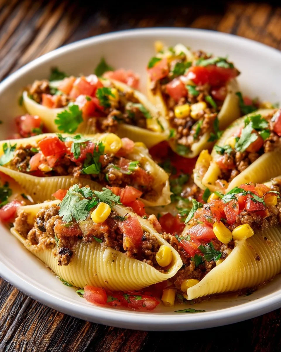 Stuffed Taco Pasta Shells
