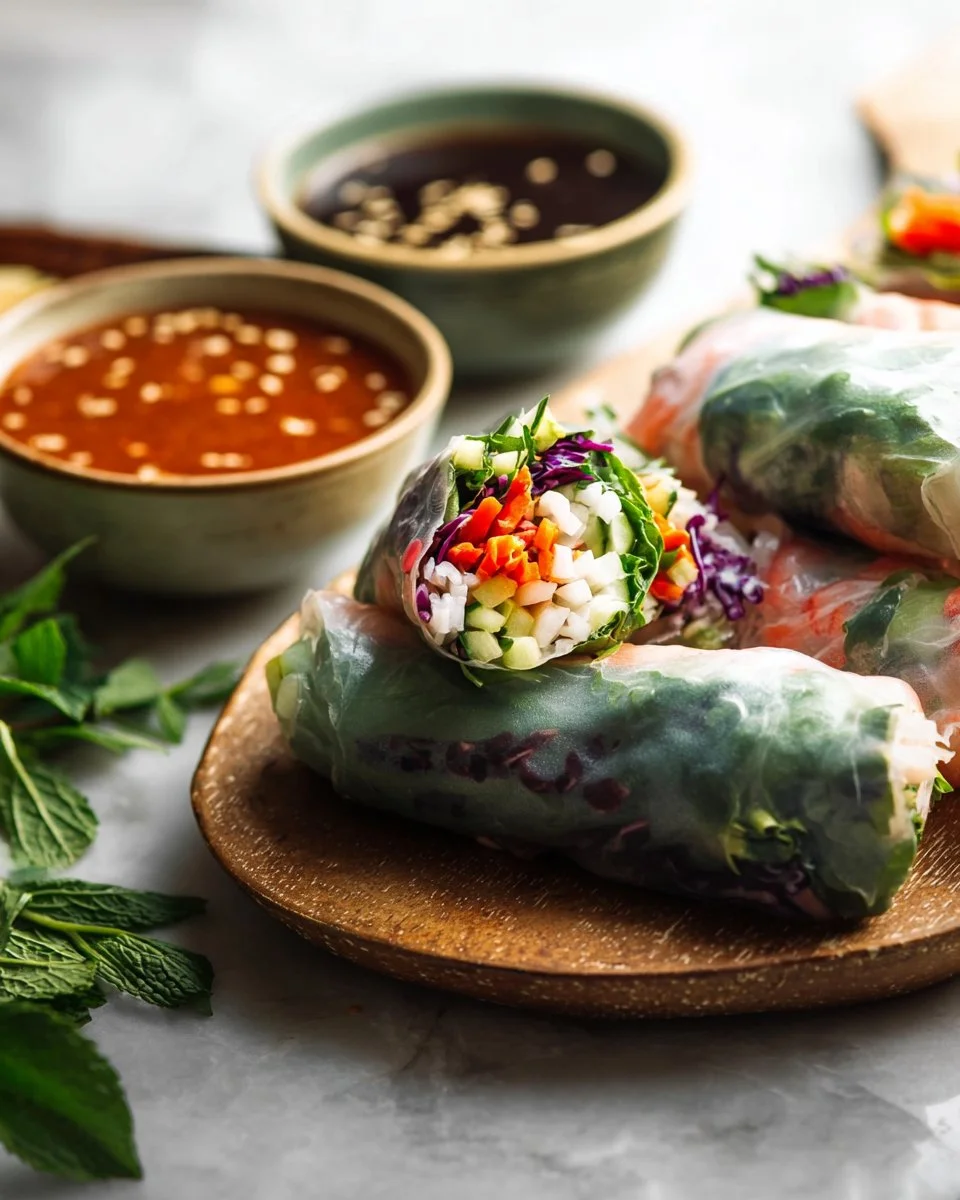 Summer Rolls with Two Dipping Sauces