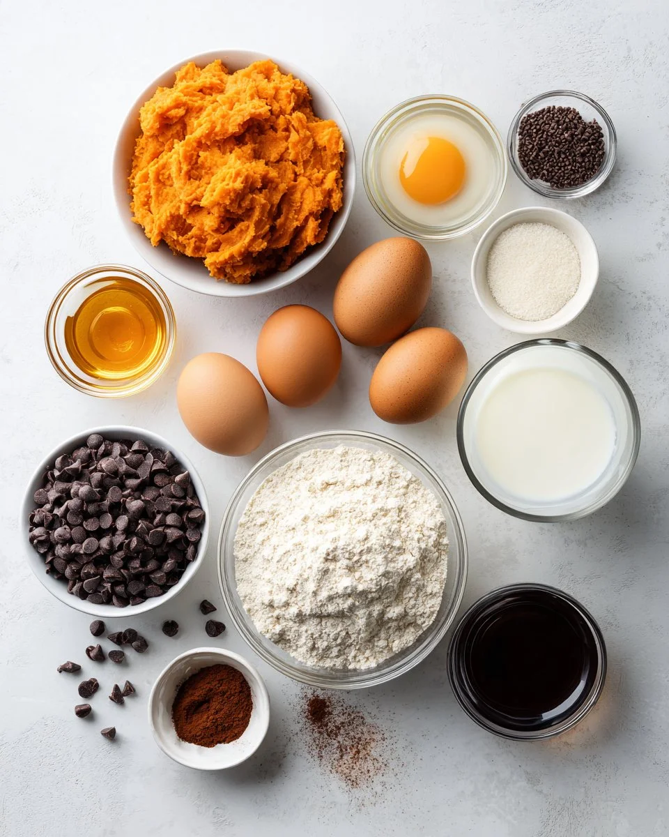 Sweet Potato Muffins with Chocolate Chips