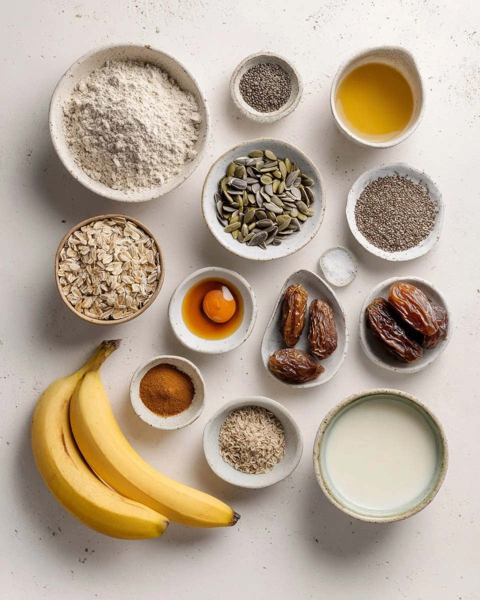 Tahini Banana Bread with Sunflower Seeds