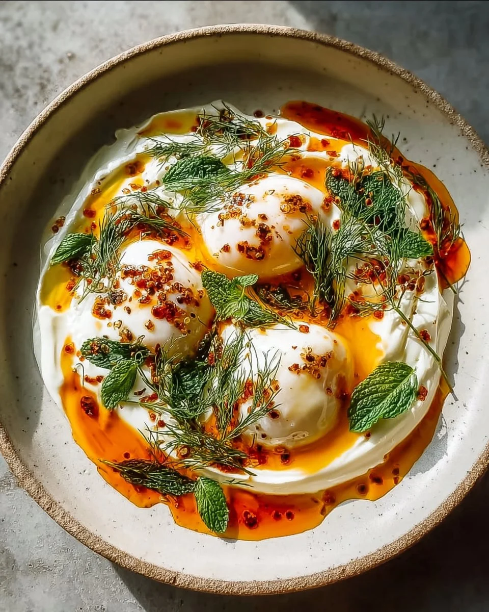 Turkish Eggs (Cilbir) Recipe