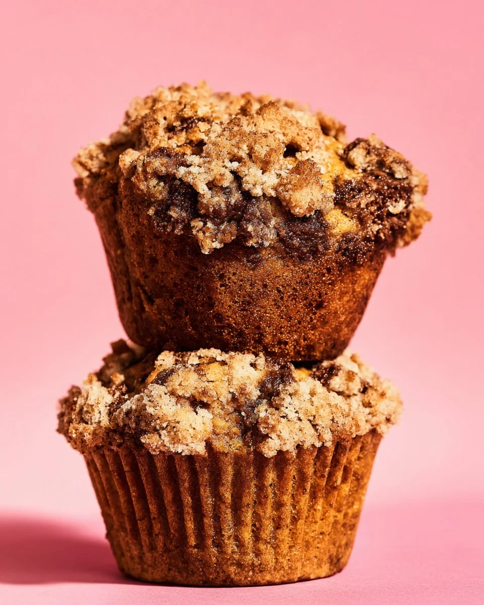 Vegan Banana Oatmeal Muffins with Streusel Topping