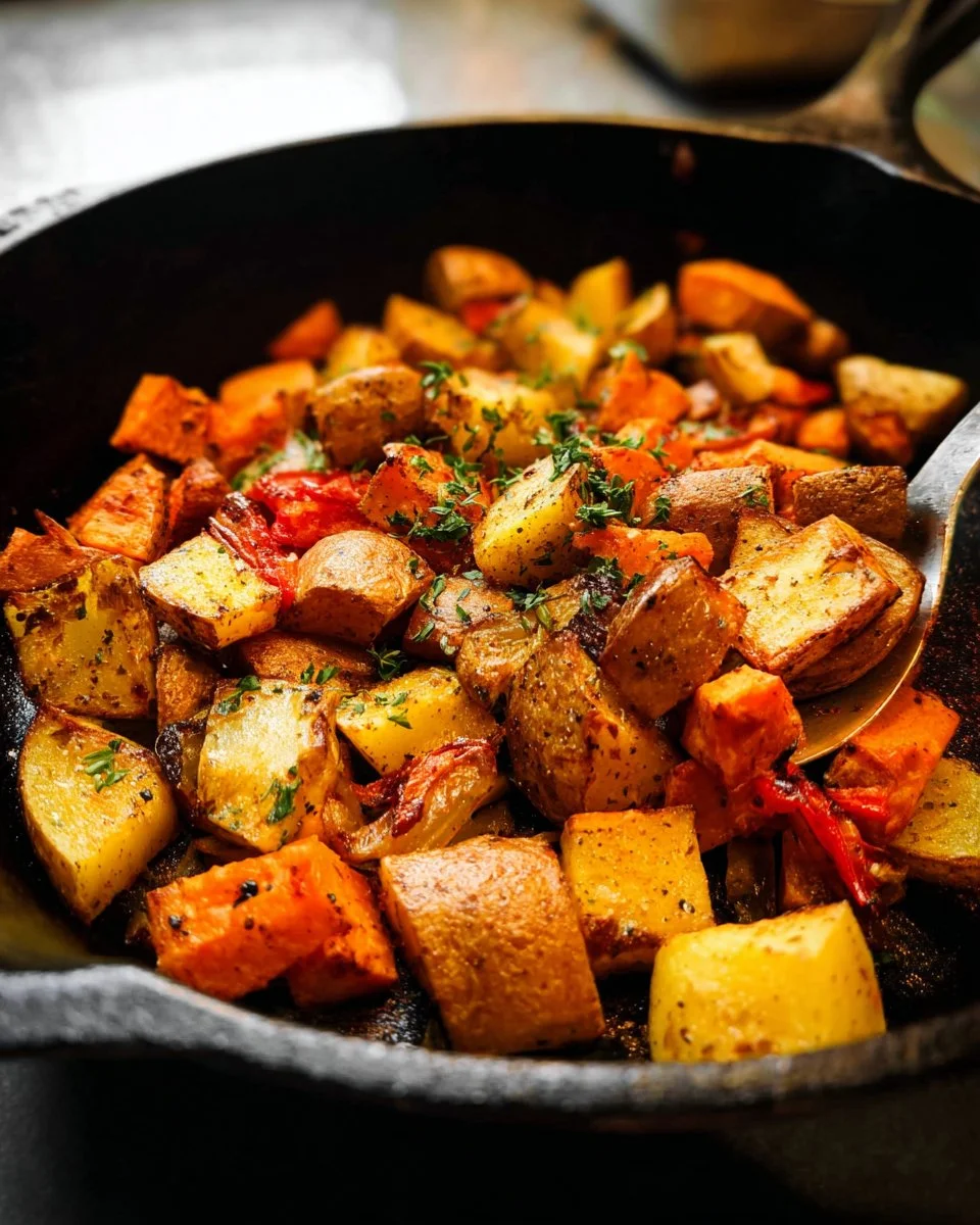 Yukon Gold and Sweet Potato Home Fries