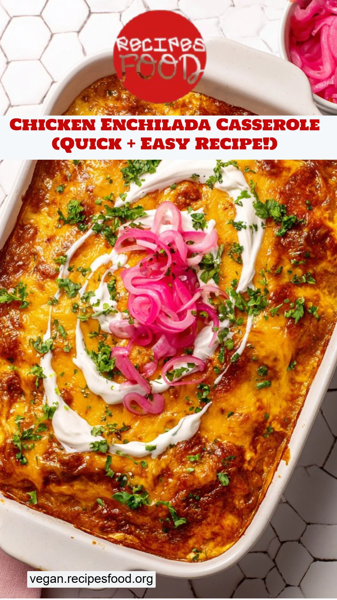 Chicken Enchilada Casserole (Quick + Easy Recipe!)