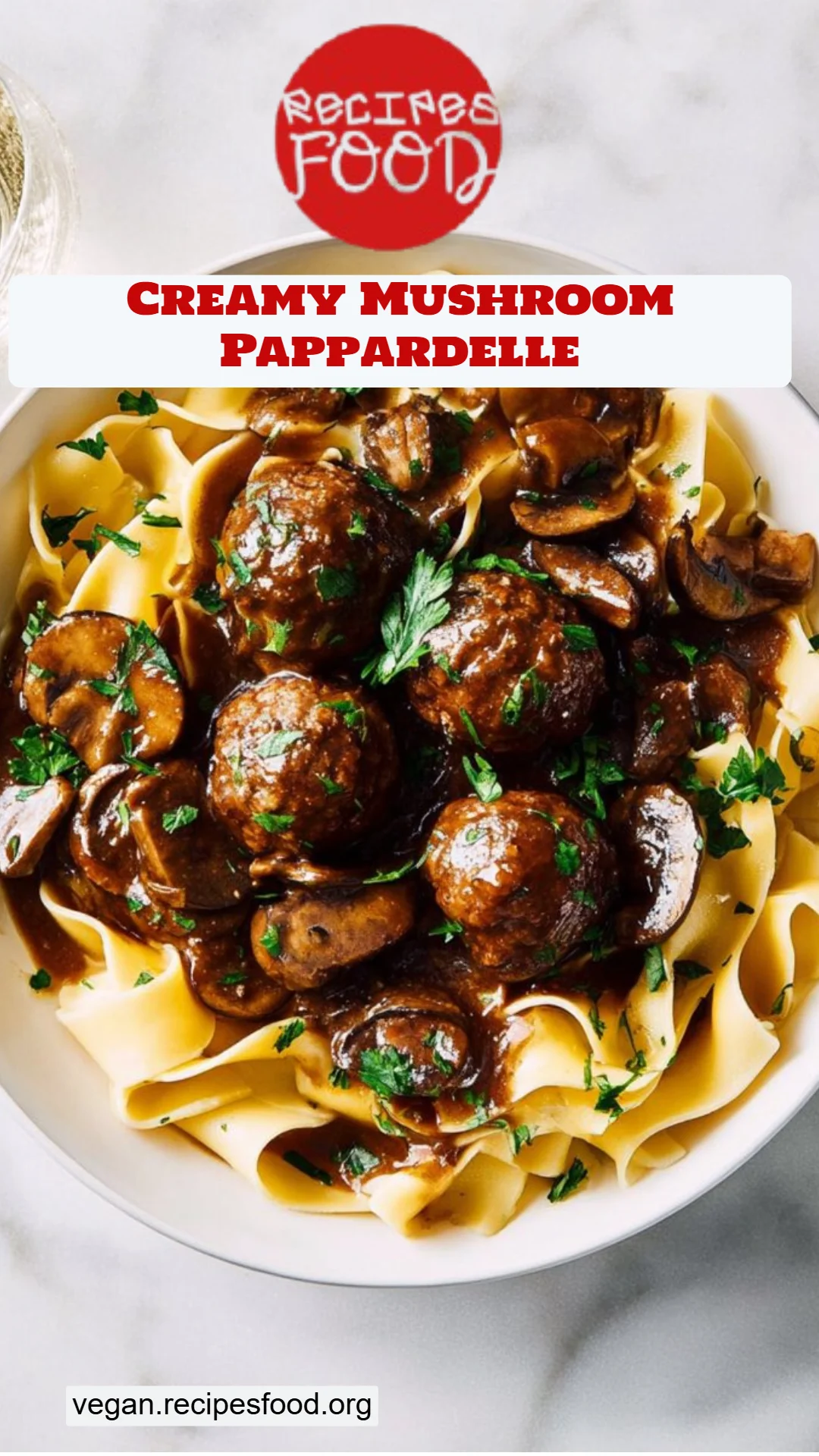 Creamy Mushroom Pappardelle