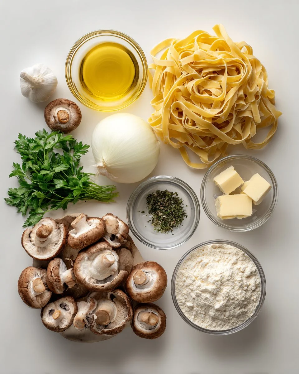 Creamy Mushroom Pappardelle