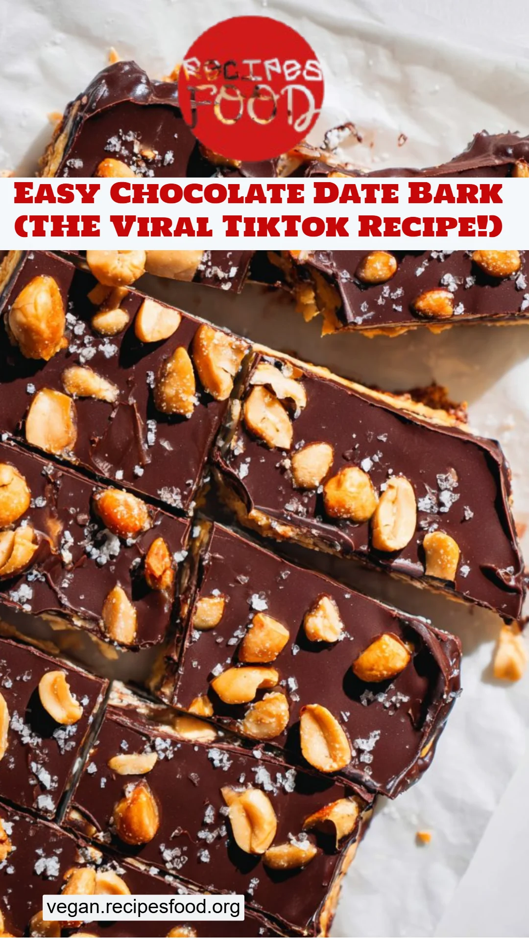 Easy Chocolate Date Bark (THE Viral TikTok Recipe!)