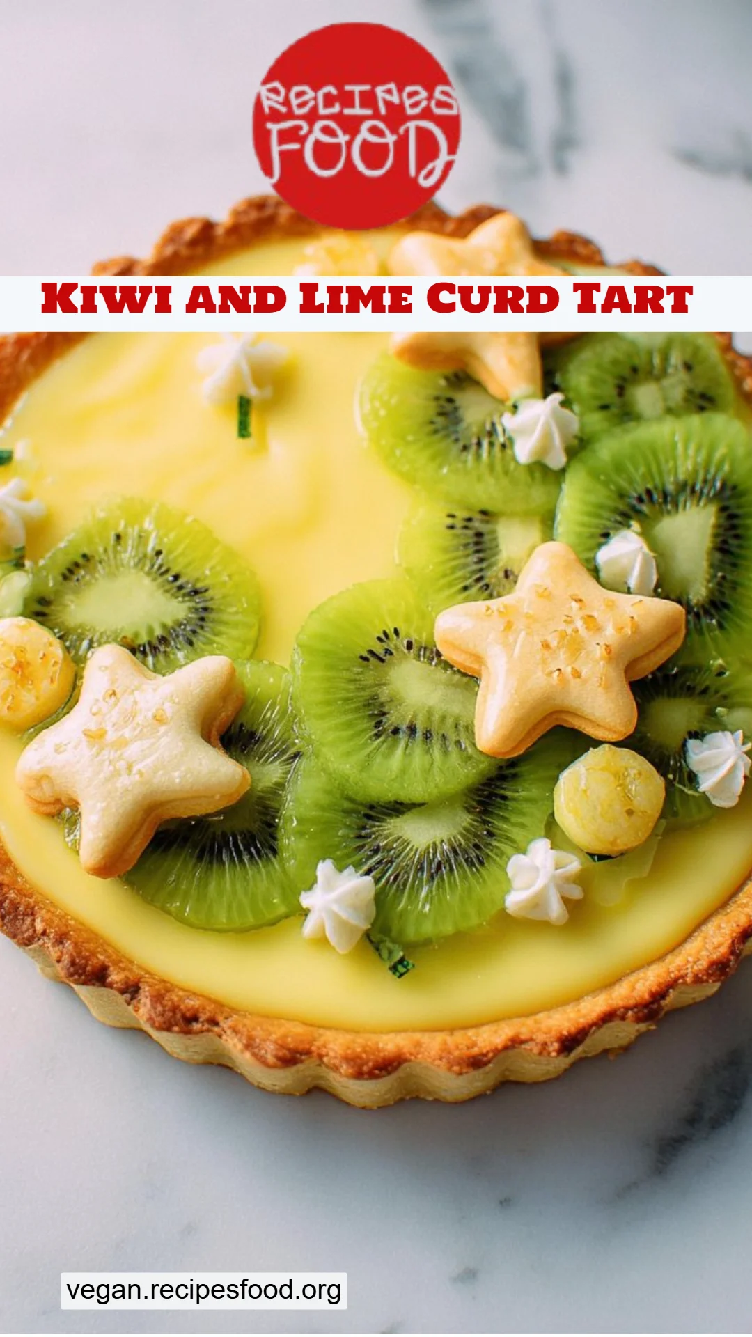 Kiwi and Lime Curd Tart