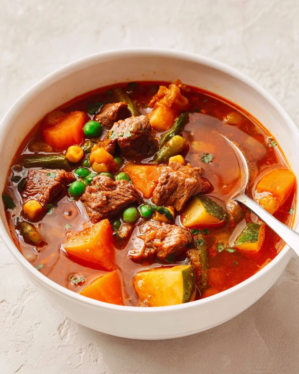 Old Fashioned Vegetable Beef Soup (with Fall-Apart Tender Beef)