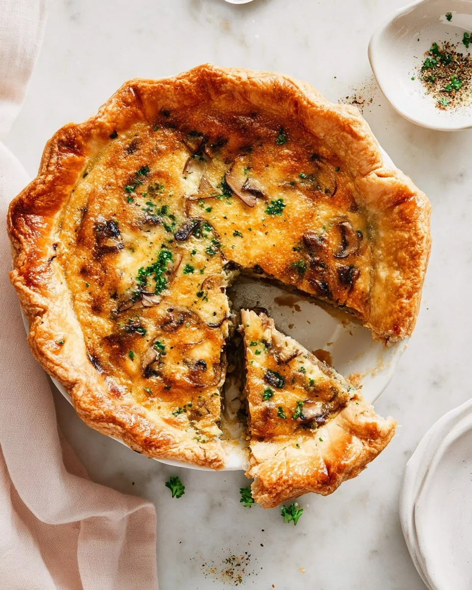 Spinach and Mushroom Quiche Recipe